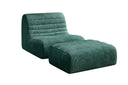Fauteuil design Remo en Côtelé