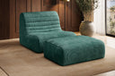 Fauteuil design Remo en Côtelé