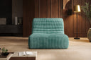 Fauteuil design Remo en Côtelé