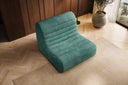 Fauteuil design Remo en Côtelé