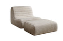 Fauteuil design Remo en Côtelé