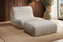 Fauteuil design Remo en Côtelé