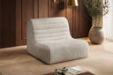 Fauteuil design Remo en Côtelé