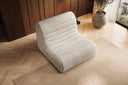 Fauteuil design Remo en Côtelé