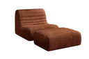 Fauteuil design Remo en Côtelé