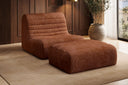 Fauteuil design Remo en Côtelé
