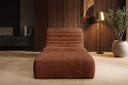 Fauteuil design Remo en Côtelé
