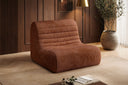 Fauteuil design Remo en Côtelé