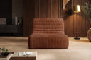 Fauteuil design Remo en Côtelé