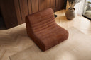 Fauteuil design Remo en Côtelé