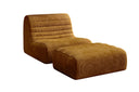 Fauteuil design Remo en Côtelé
