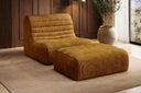 Fauteuil design Remo en Côtelé