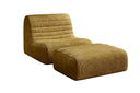 Fauteuil design Remo en Côtelé