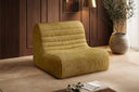 Fauteuil design Remo en Côtelé