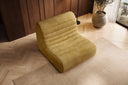 Fauteuil design Remo en Côtelé