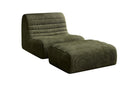 Fauteuil design Remo en Côtelé