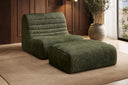 Fauteuil design Remo en Côtelé