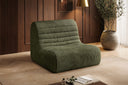 Fauteuil design Remo en Côtelé