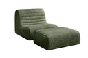 Fauteuil design Remo en Côtelé