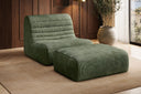 Fauteuil design Remo en Côtelé