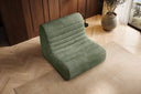 Fauteuil design Remo en Côtelé
