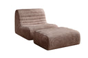 Fauteuil design Remo en Côtelé
