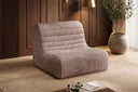Fauteuil design Remo en Côtelé
