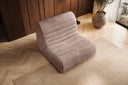 Fauteuil design Remo en Côtelé
