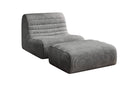Fauteuil design Remo en Côtelé