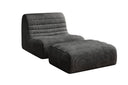 Fauteuil design Remo en Côtelé