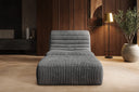 Fauteuil design Remo en Côtelé