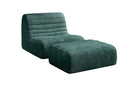 Fauteuil design Remo en Côtelé