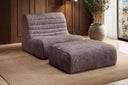 Fauteuil design Remo en Côtelé