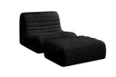 Fauteuil design Remo en Côtelé