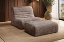Fauteuil design Remo en Côtelé