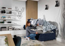 Lit boxspring Relio 90x200 avec espace de rangement