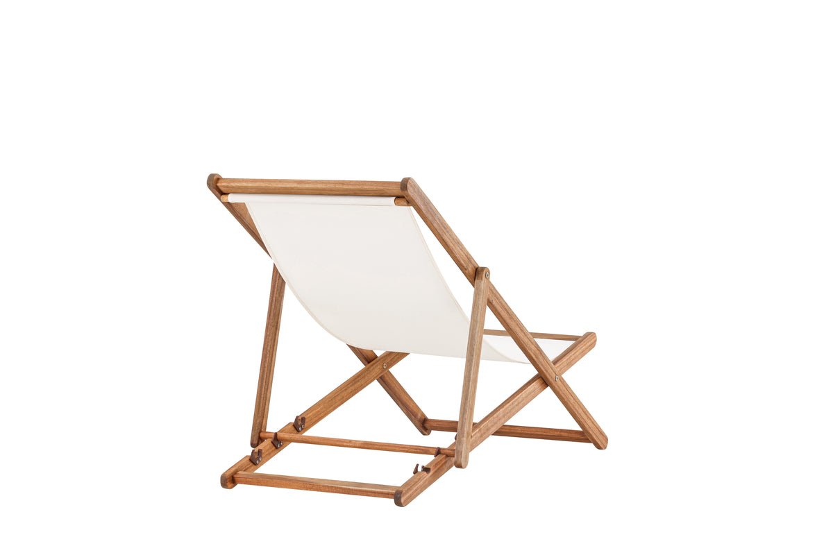 Sonnenliege Valina - aus Akazienholz mit Polyesterbezug