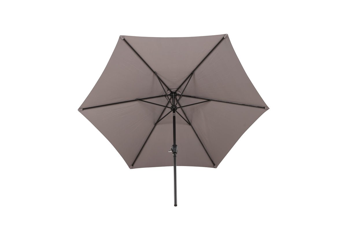 Sonnenschirm Imperia – Ø300 cm aus grauem Polyester