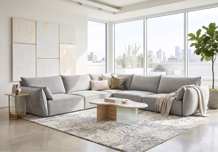 Canapé d’angle design Nuvola Maxi en Velours