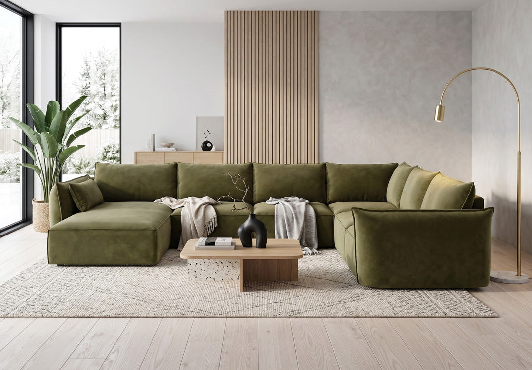 Canapé design Nuvola U en Velours