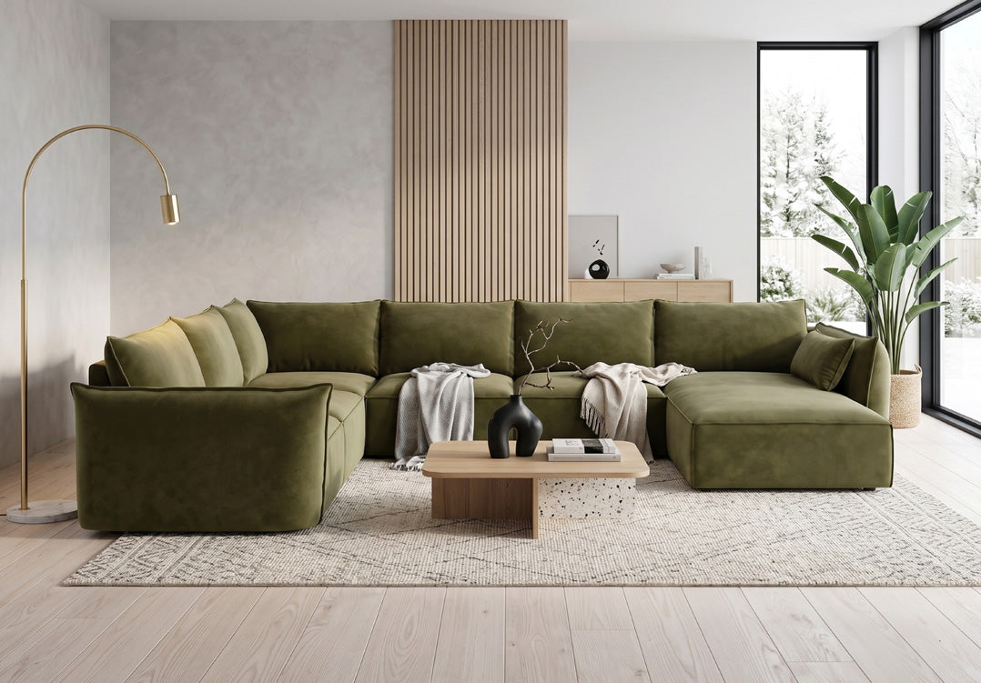Canapé design Nuvola U en Velours