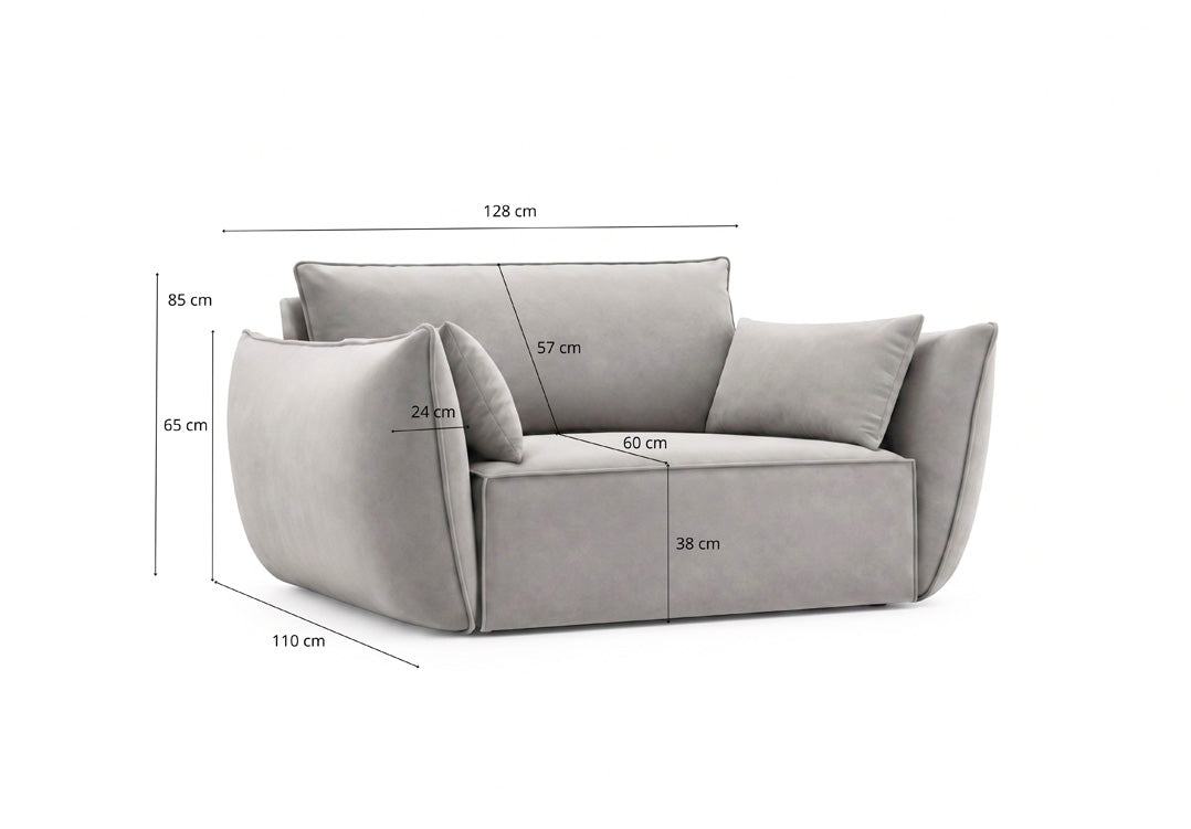 Fauteuil design Nuvola en Velours
