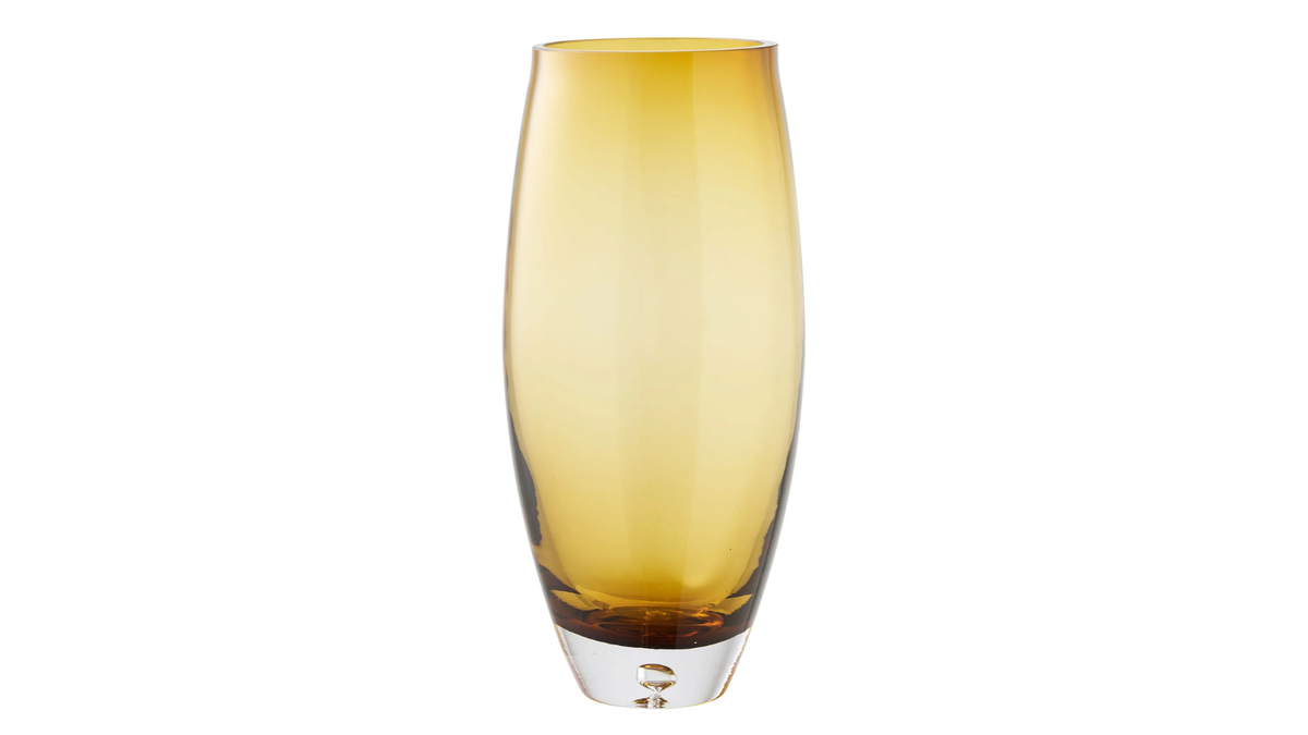 Vase Finn - en verre orange doré
