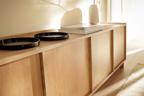 Meuble TV bas design Kiyora 195 cm