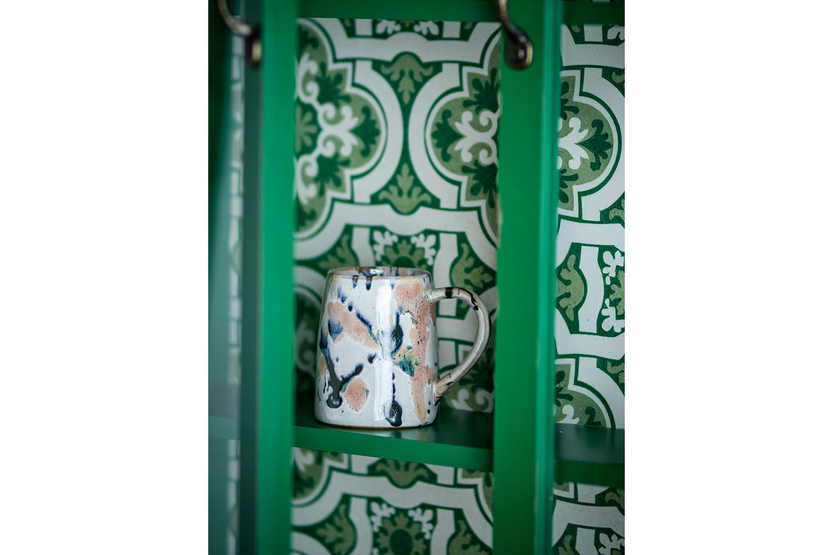 Becher-Set Jana – Steingut mit reaktiver Glasur (4er-Set)