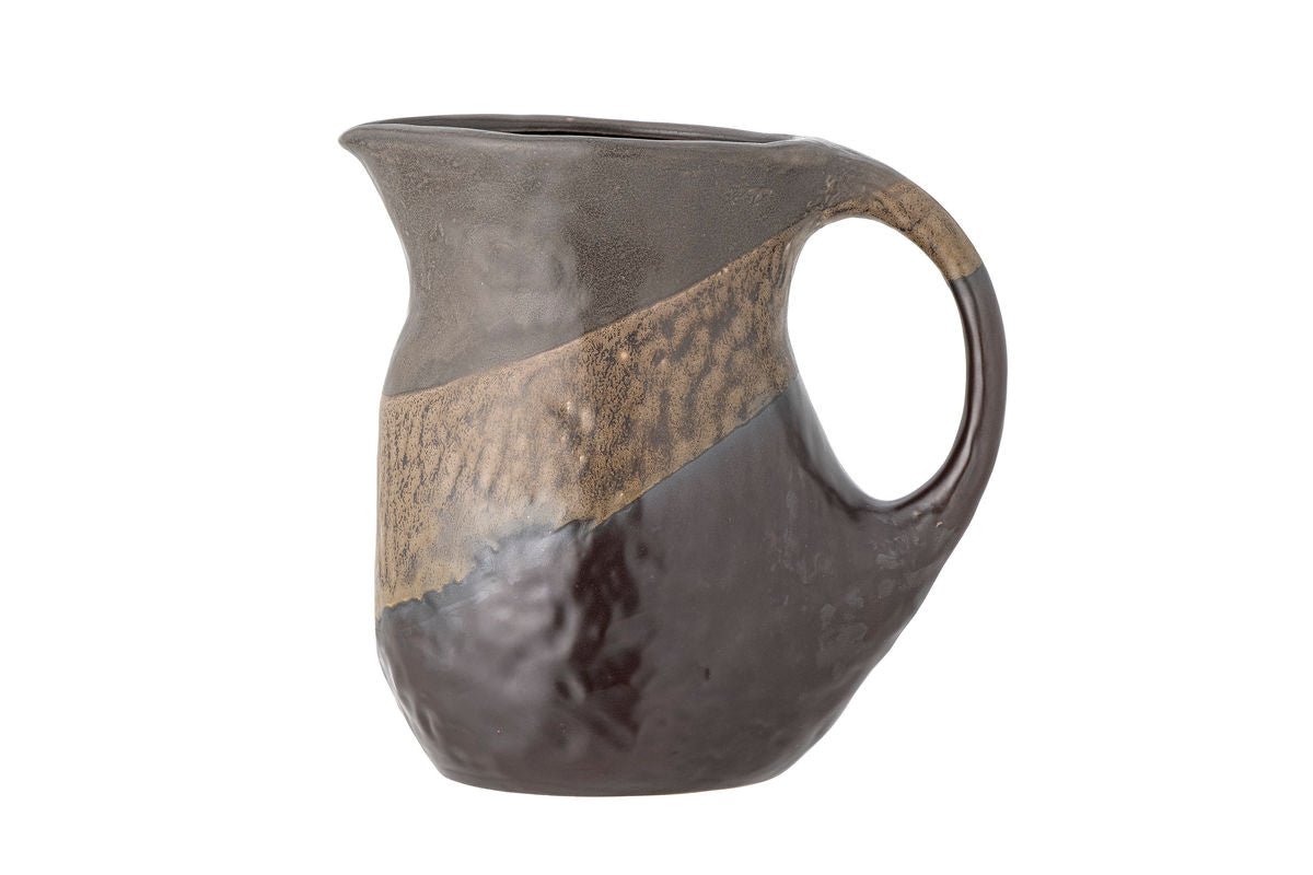 Cruche Mella – Grès avec glaçure rétro en marron