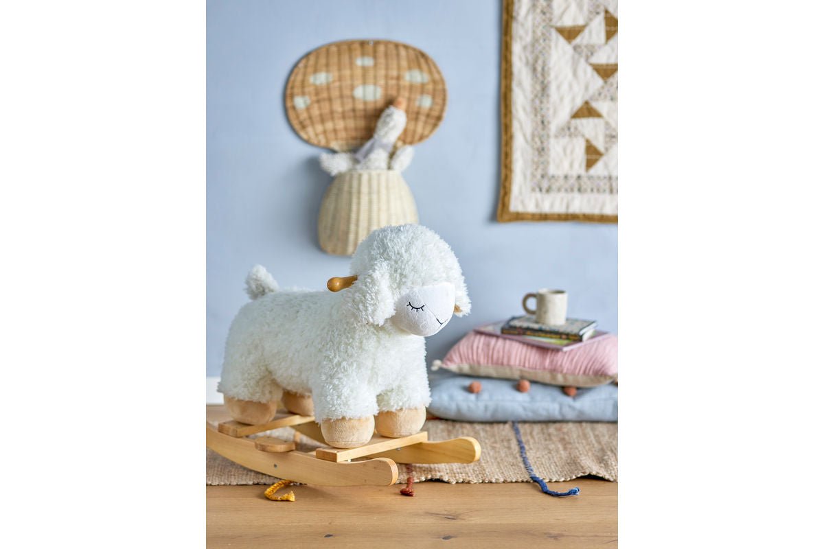 Jouet à bascule Salomé – animal à bascule en bois tout doux pour bébés et enfants