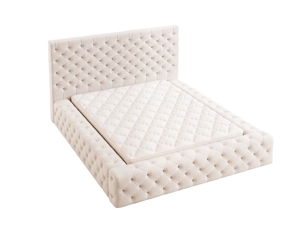 Designer Upholstered Bed Lana Velvet with Storage