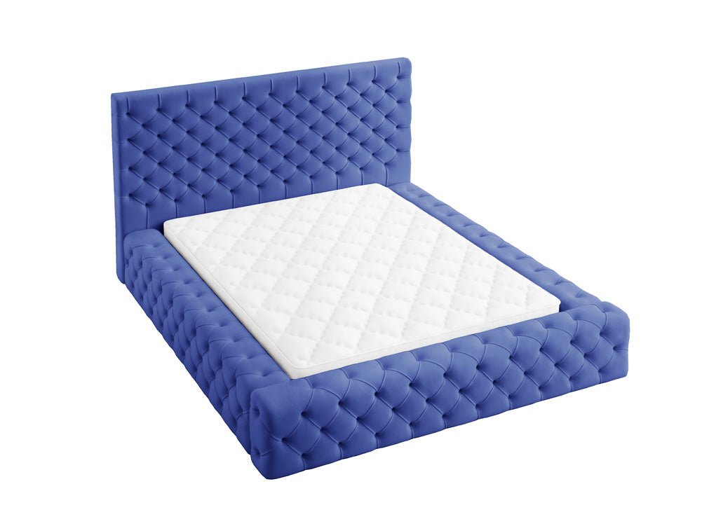 Designer Upholstered Bed Lana Velvet with Storage