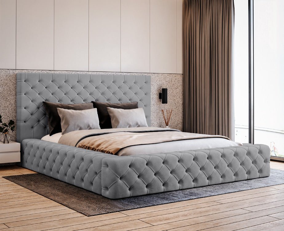 Designer Upholstered Bed Lana Velvet with Storage